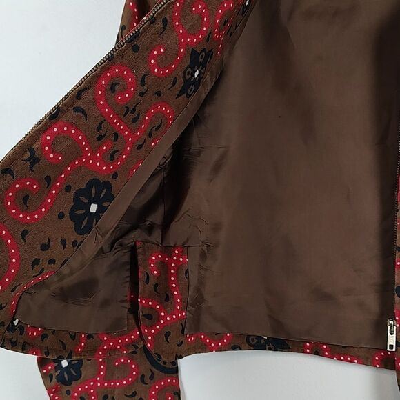 Classiques For Nordstrom Zip Front Cropped Linen Jacket Size Small - Picture 9 of 13